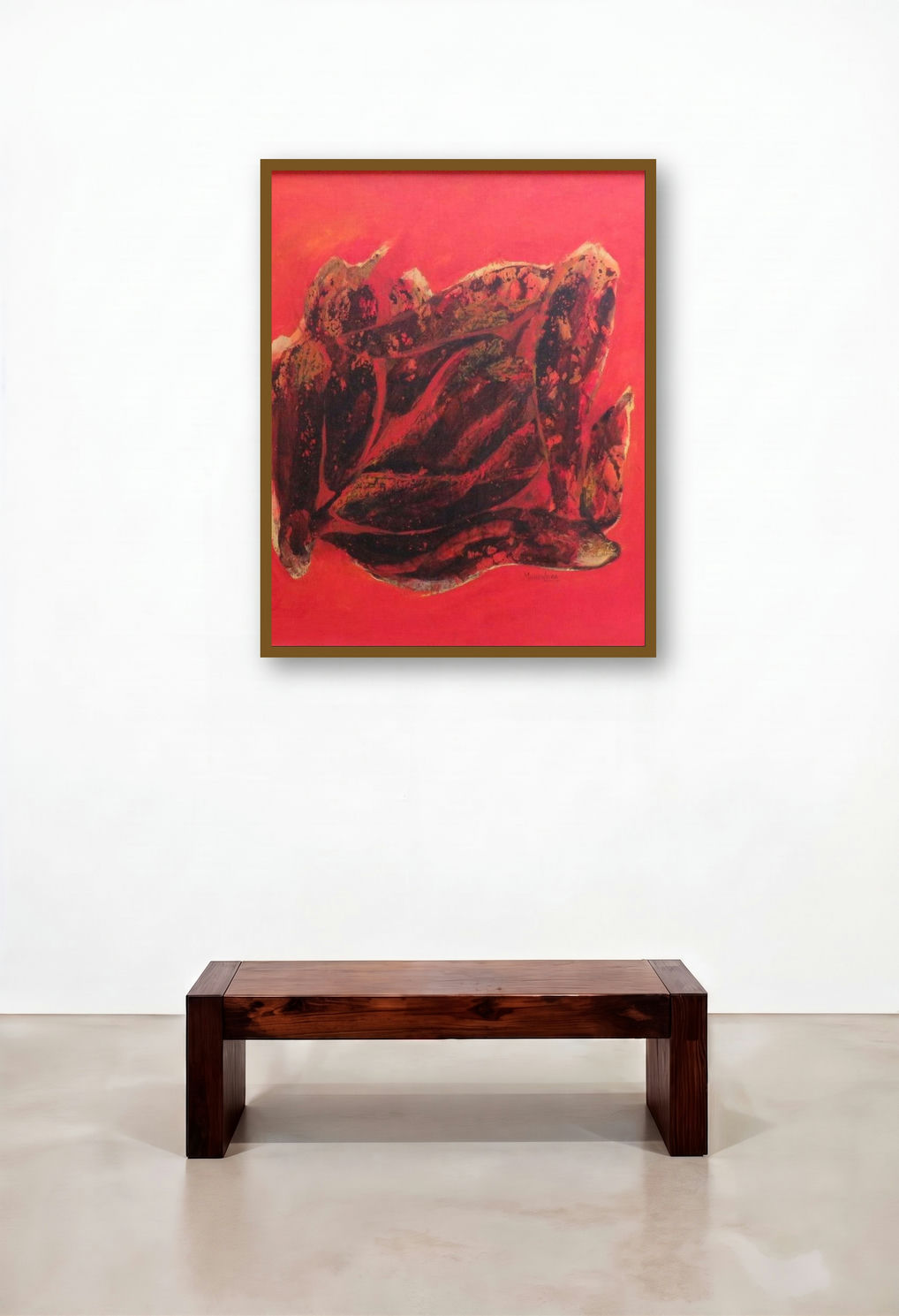 Poetry Of Chilli 5 (Poetry of Chilli 2) by artist Mahendra Parmar displayed in a Modern Hotel Suite