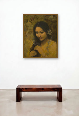Pondering by artist Mousumi Pal Majumdar displayed in a Transitional Reception Area