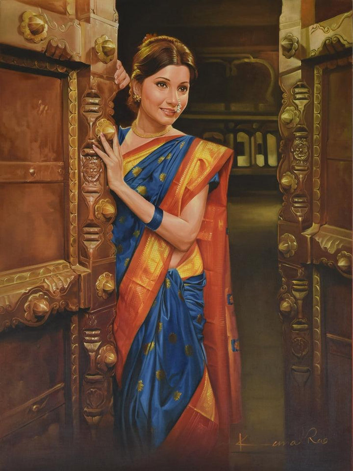 Pratiksha Painting by Kamal Rao | ArtZolo.com