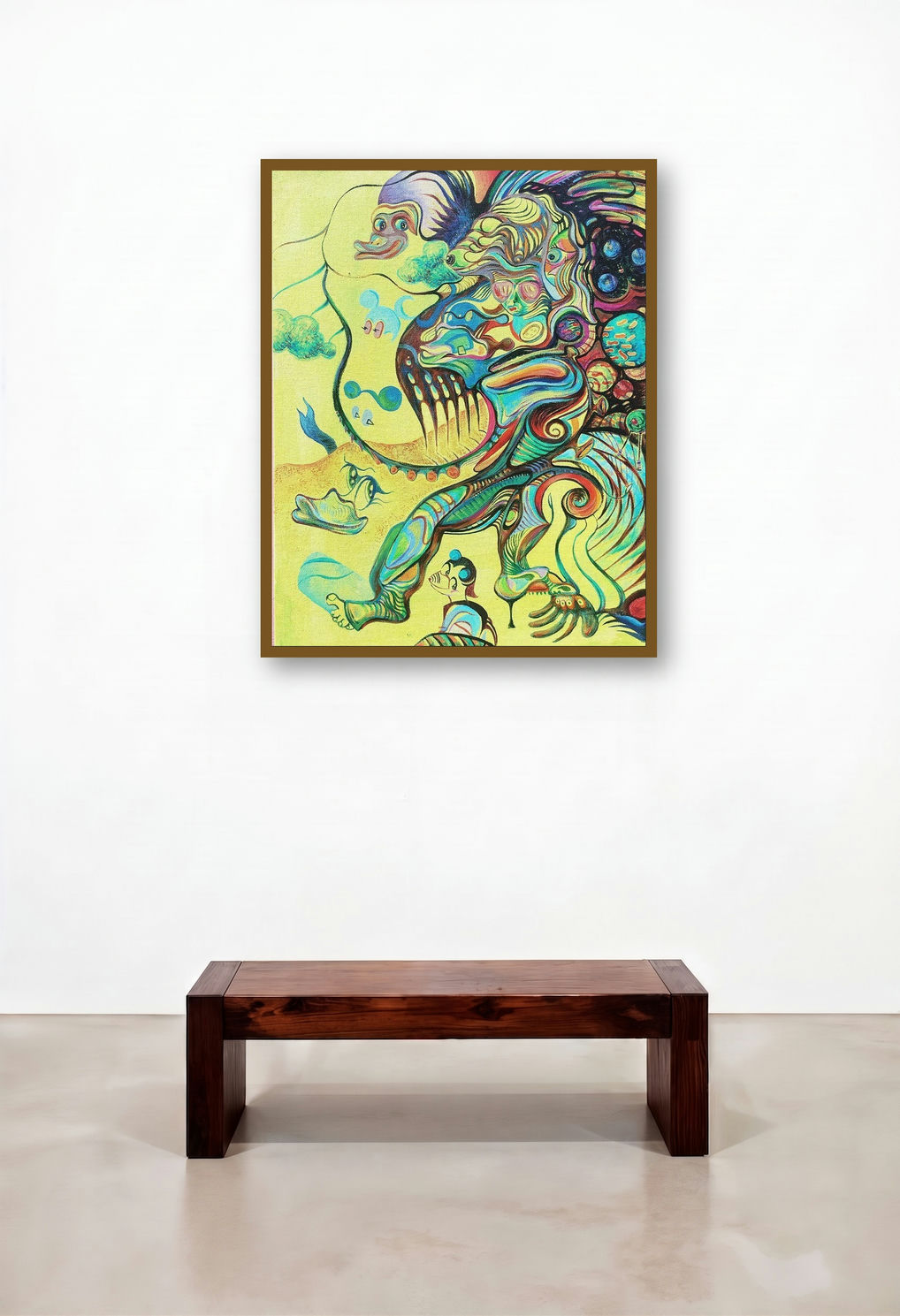 Pre Launch Offer (Cosmic Carnival) by artist Girinath Gopinath displayed in a Industrial Executive Office