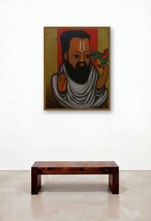 Predictor 2 by artist Hitendra Singh Bhati displayed in a Minimalist Home Office