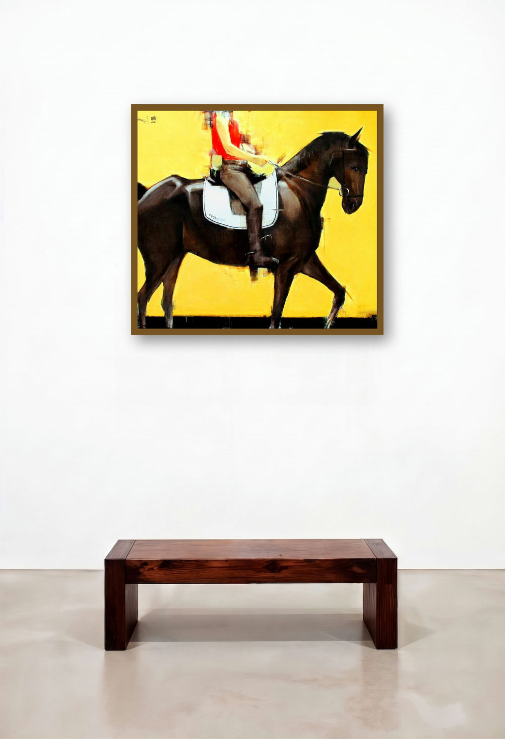 Progress by artist Aditya Shirke displayed in a Luxury Hallway