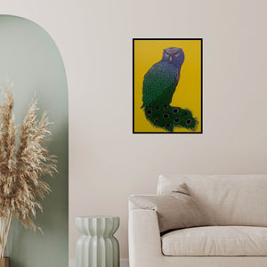 In-situ view of Bandana Kumari's 'Queen 2' painting in a room