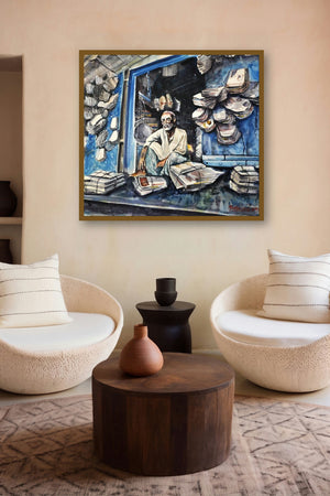 Recycle (A Day in the Life) by artist Mrutyunjaya Dash displayed in a Contemporary Exhibition gallery