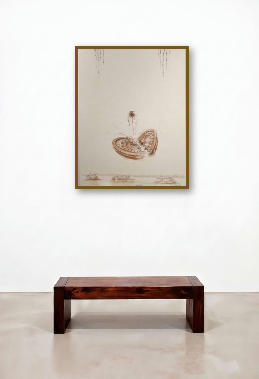 Redemption (Time's Passage) by artist Loretti Pinto displayed in a Elegant Home Office