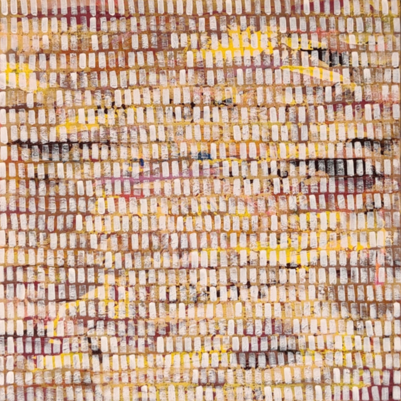 'Reflection' abstract acrylic painting by artist Ketki Fadnis, 20x20 inch, on canvas