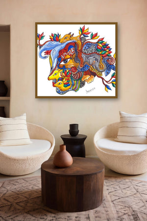 Reflection Of Nature (Nature's Visage) by artist Hariom Kuthwaria displayed in a Curated gallery