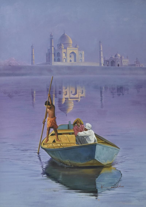 Reflections painting by Kamal Rao