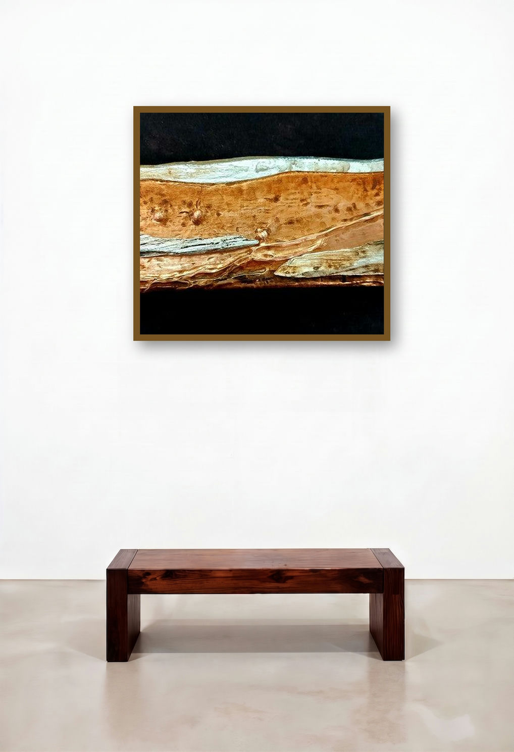 Renewed Pathway 5 (Desert Oasis) by artist Ami Patel displayed in a Designer Penthouse