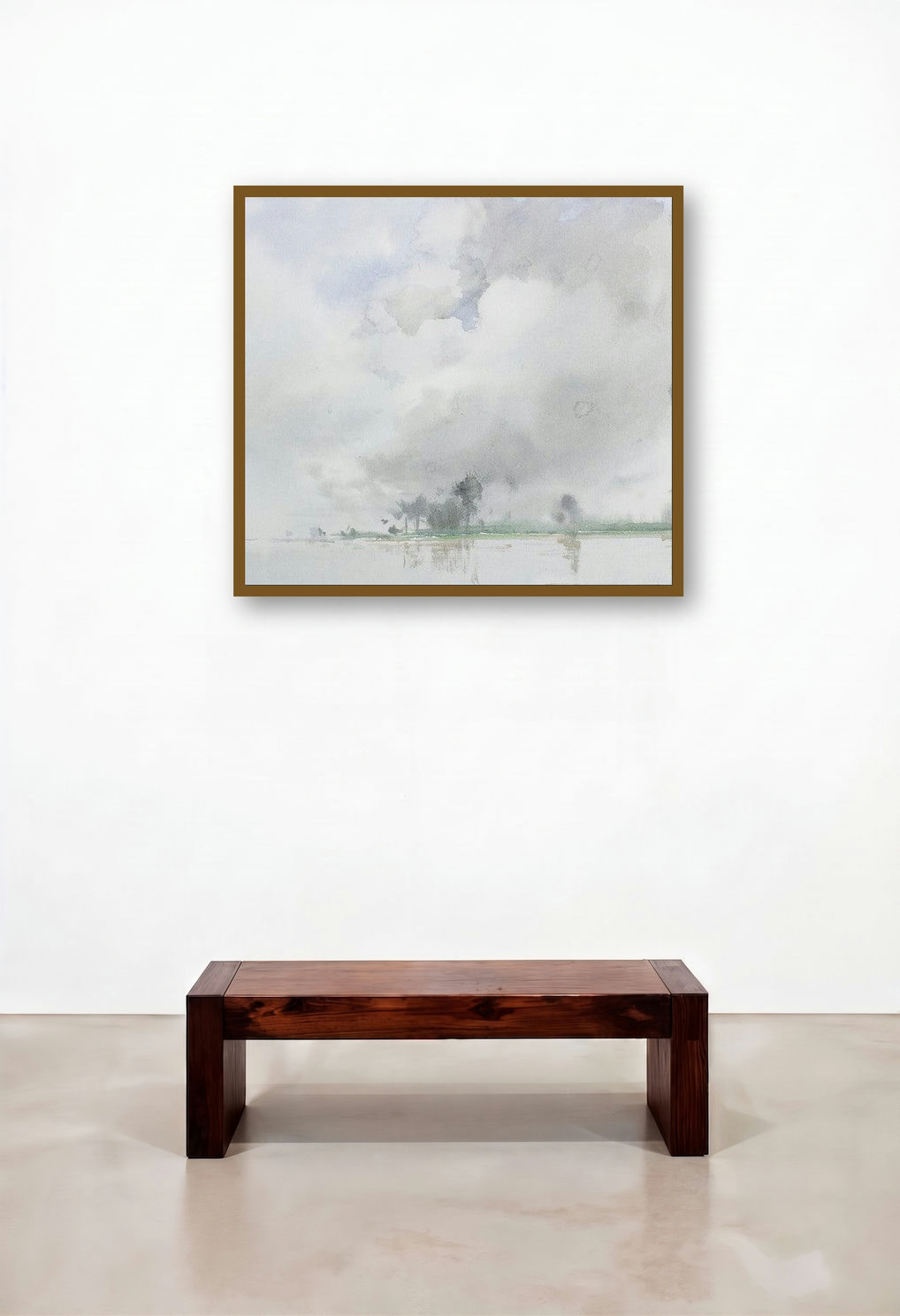 Repletion (Storm Clouds Gathering) by artist Dilip Dudhane displayed in a Coastal Home Office