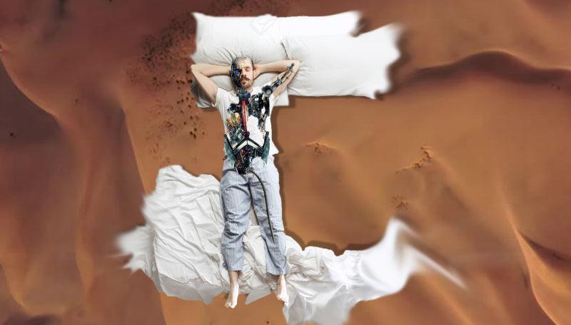 contemporary Digital Painting digital art titled 'Resting In Lockdown', 31x52 inches, by artist Nayan Barman on canvas