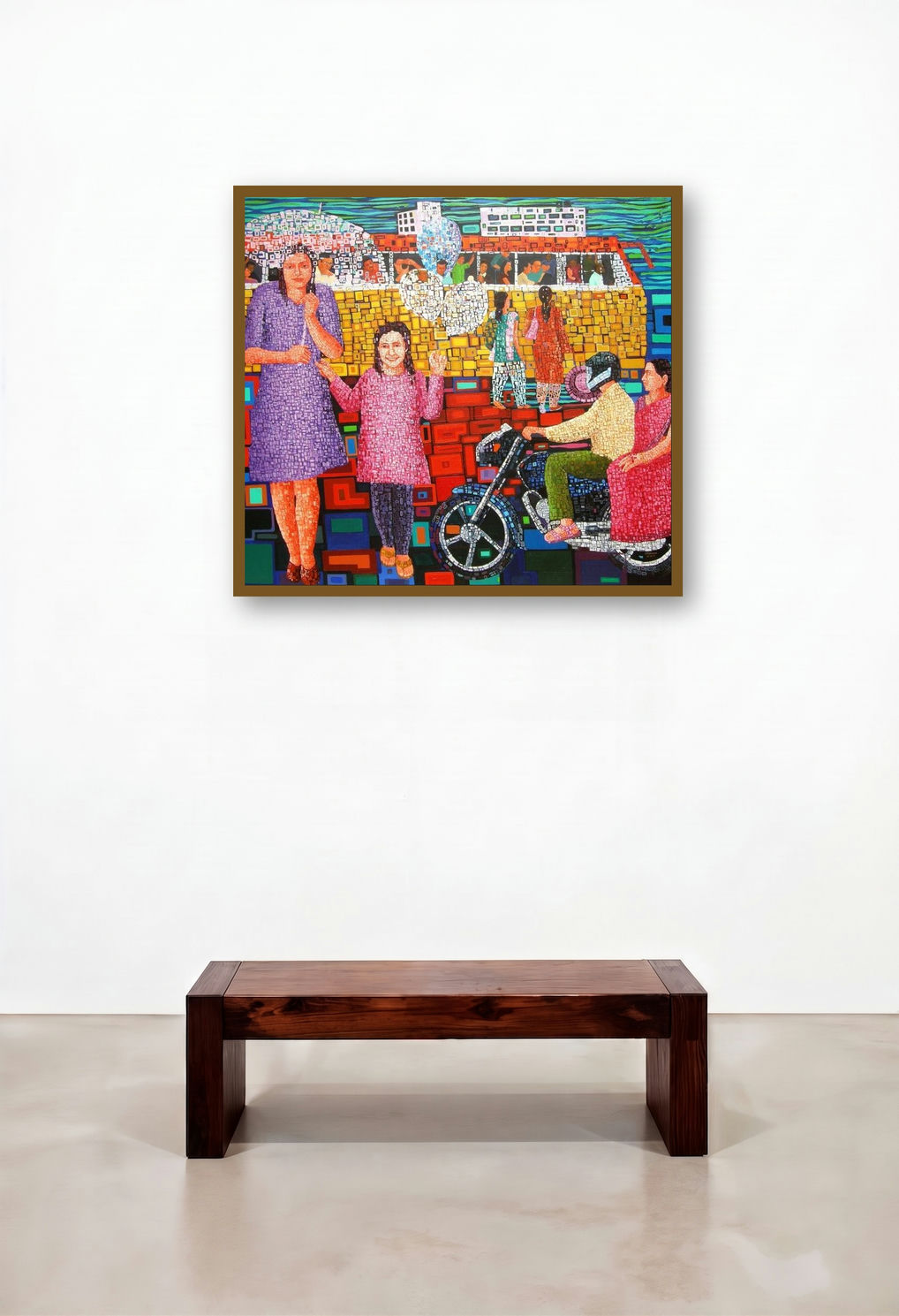 Return (The Departure Lounge) by artist Azizur Rahman displayed in a Eclectic Study