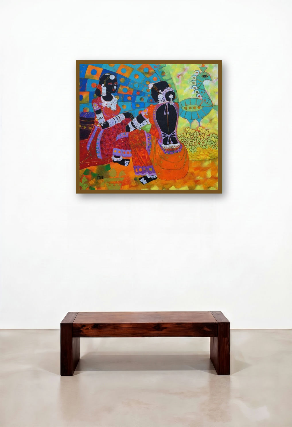 Rhythm 67 (Two Women and a Peacock)