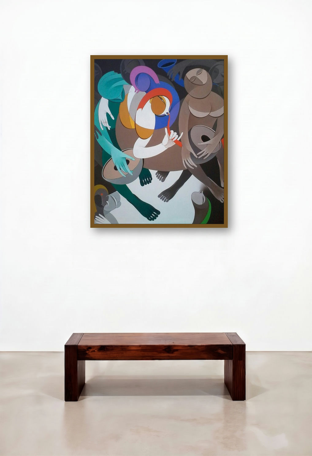 Rhythm And Melodies 6 by artist Pradip Sarkar displayed in a Eclectic Executive Office