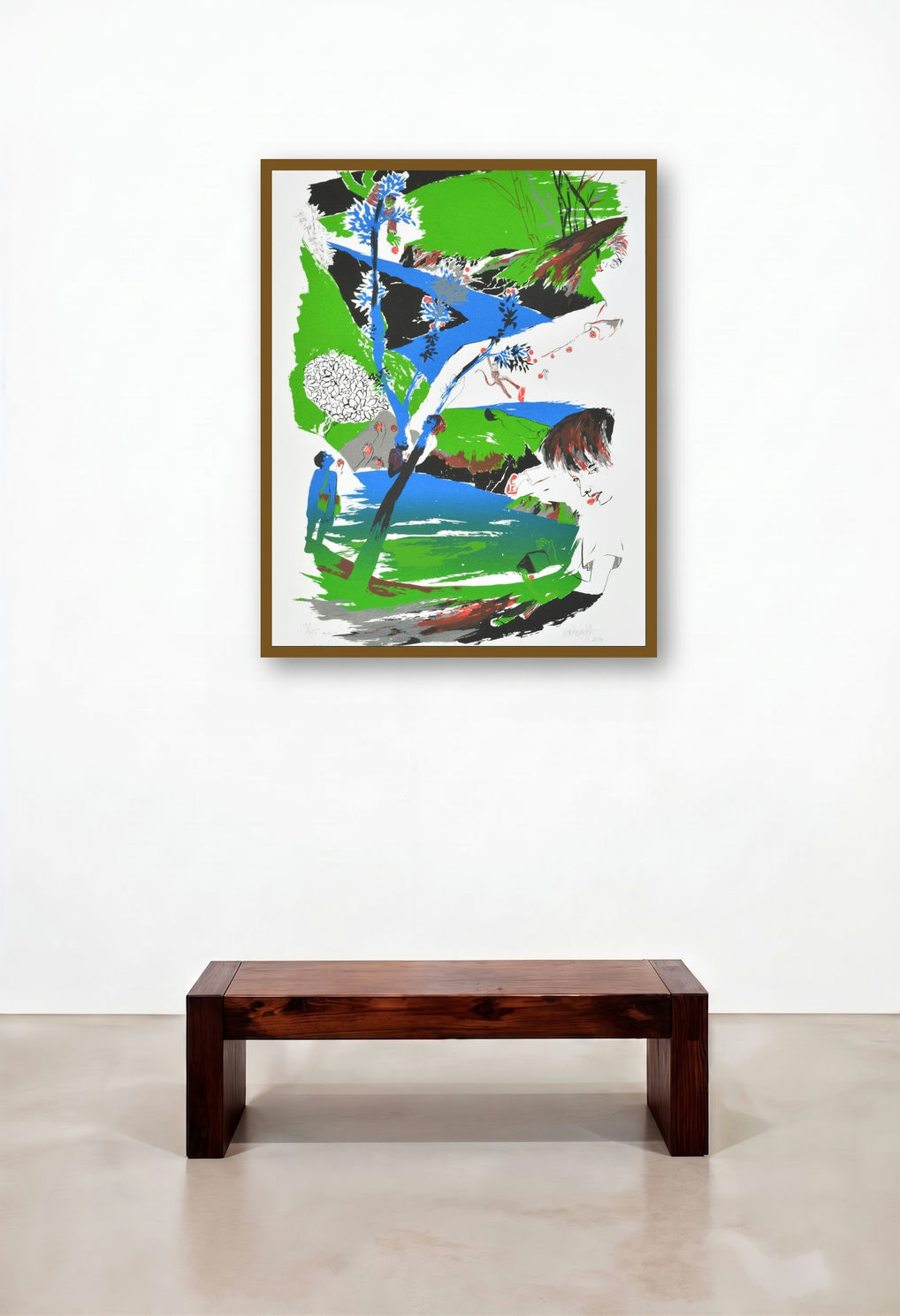 Ripe Red by artist Nabibakhsh Mansoori displayed in a Designer Hotel Lobby
