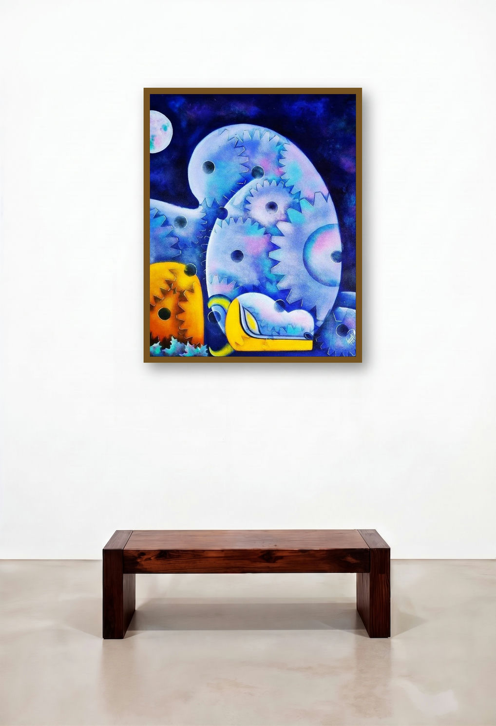 Rishabhnath 8 (Celestial Mechanics) by artist Susmita Mandal displayed in a Contemporary Study