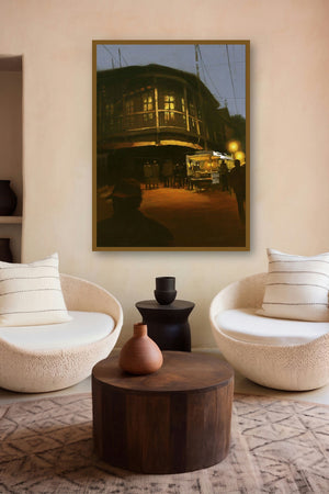 Road Stories 48 (Road Stories by artist Anwar Husain) by artist Anwar Husain displayed in a Minimalist gallery