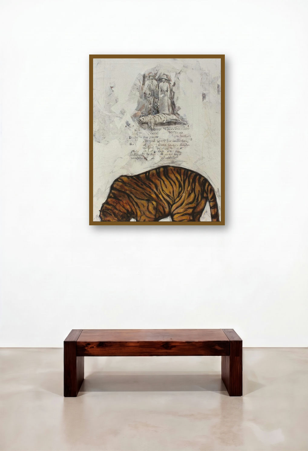 Royal Exit 3 (A Haunting Legacy) by artist Amalesh Das displayed in a Luxury Reception Area