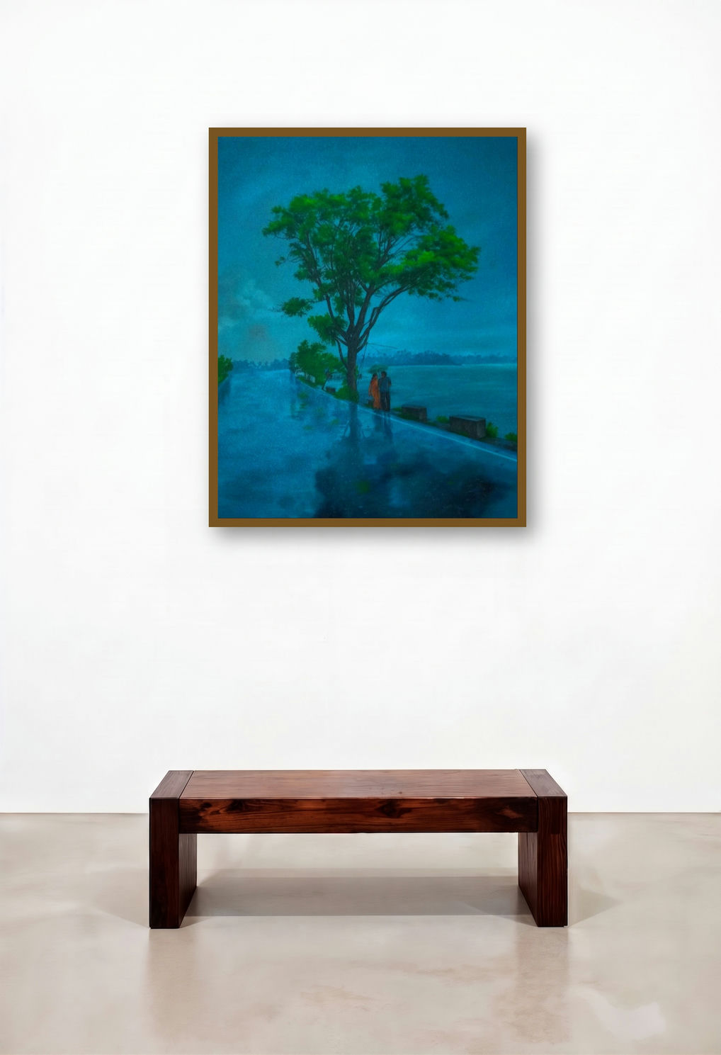 Saavan (Monsoon Magic) by artist Lisha N T displayed in a Classic Hallway