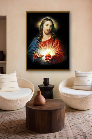 Sacred Heart 13 by artist Ns Art displayed in a Minimalist gallery
