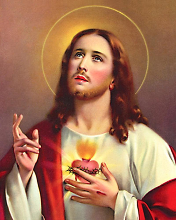 Sacred Heart Jesus Christ 6 by Ns Art | ArtZolo.com