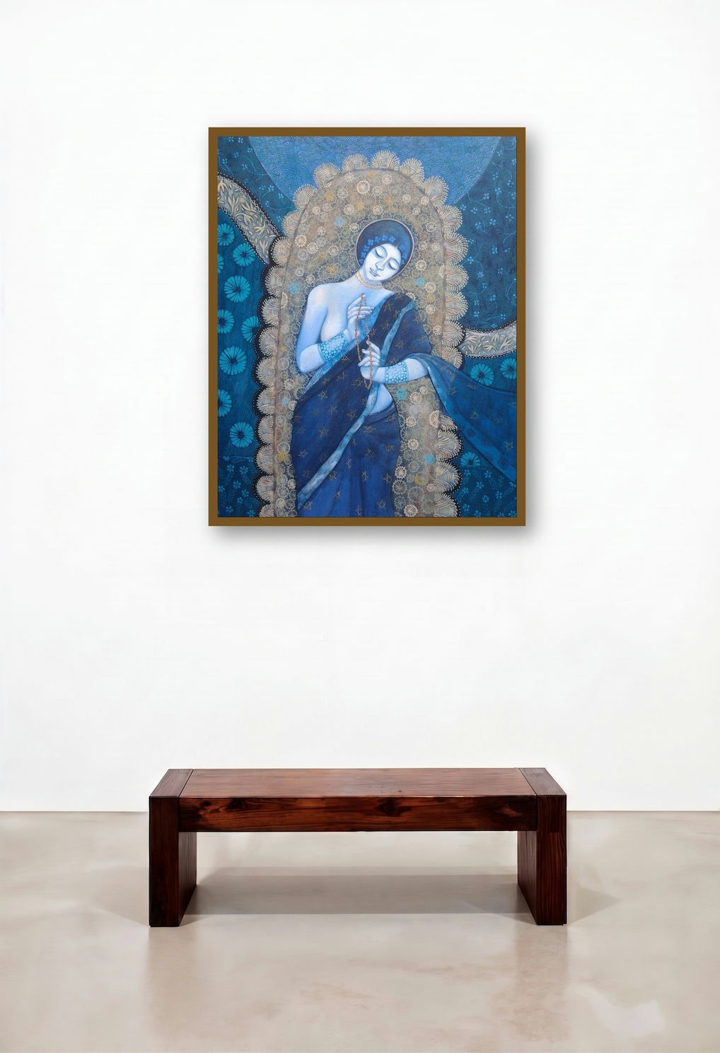 Sadhana 2 (Sadhana: A Spiritual Journey) by artist Apurba Karati displayed in a Luxury Penthouse