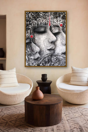 Samarpan (Eternal Embrace) by artist Rakhi Baid displayed in a Contemporary Exhibition gallery