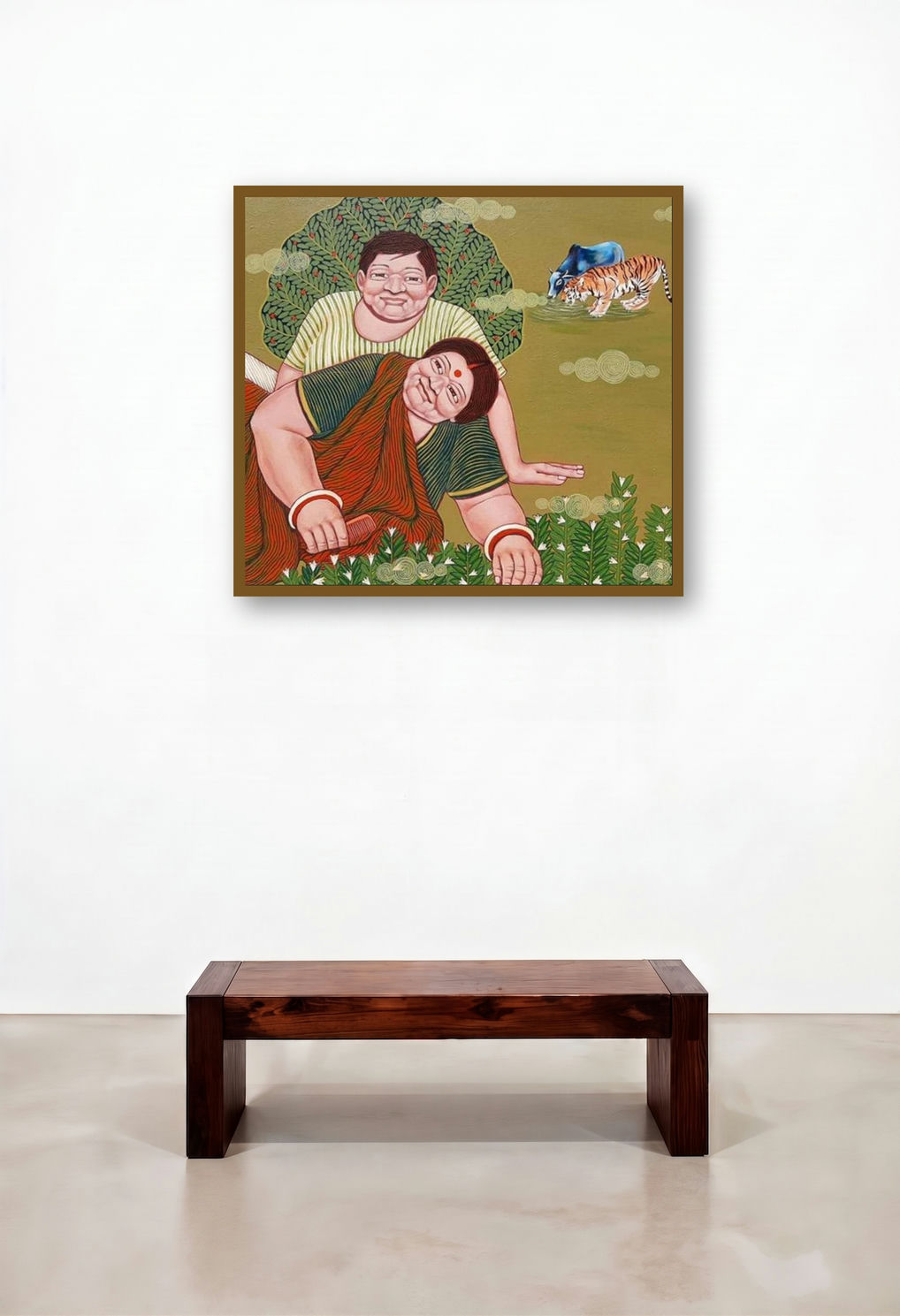 Same Water (A Moment of Tranquility) by artist Apurba Karati displayed in a Industrial Family Room