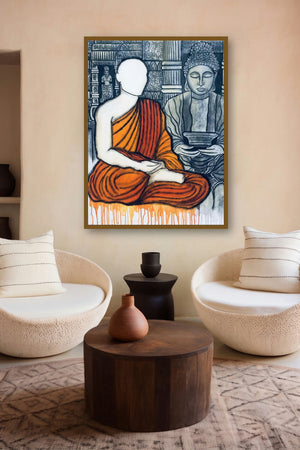 Sarnath (Urban Reverie) by artist Mrinal Dutt displayed in a Contemporary Exhibition gallery