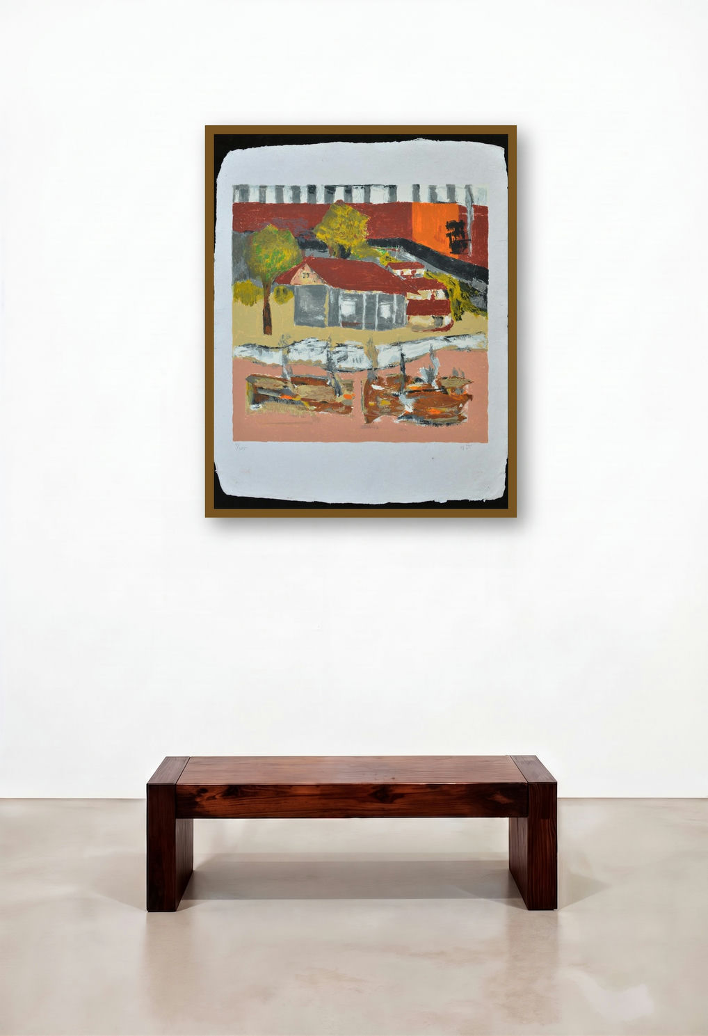 Satyagrah Ashram (Rural Landscape with Boats)