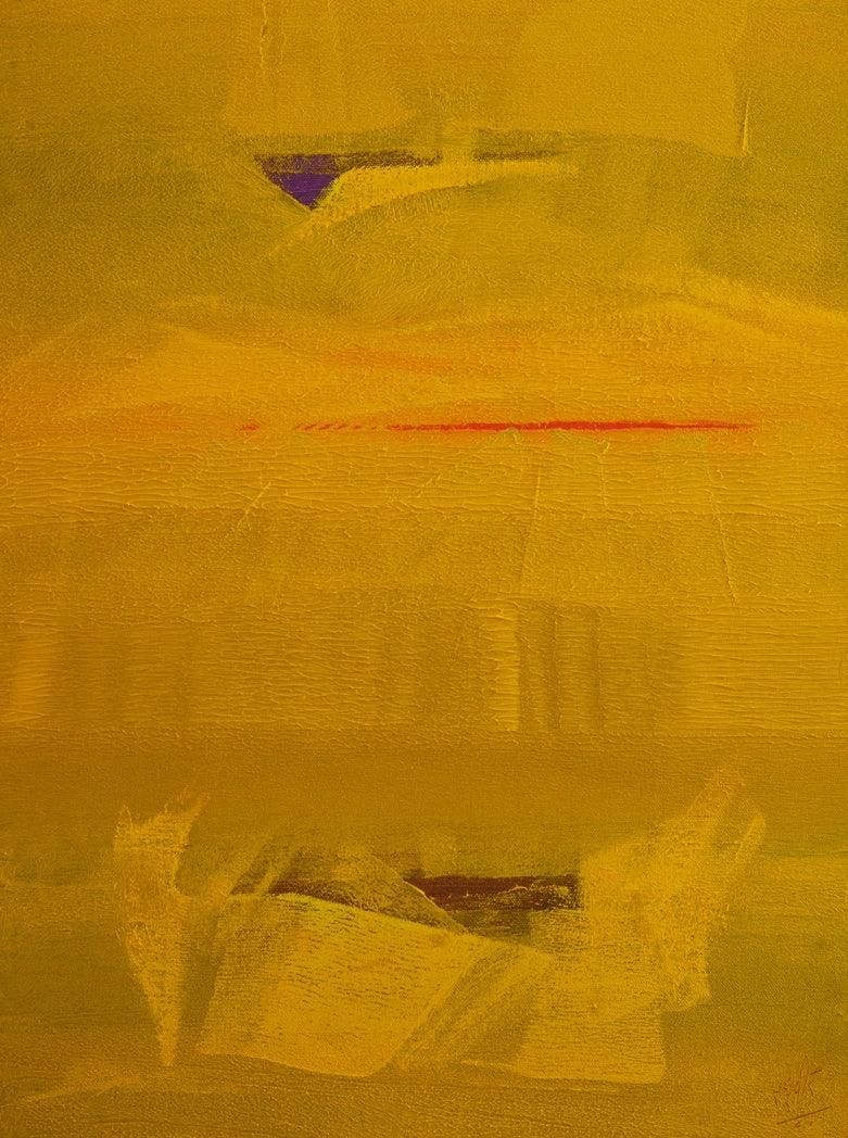 Abstract oil painting titled 'Search Of Eternity 1032', 24x18 inches, by artist Raghu Neware on Canvas