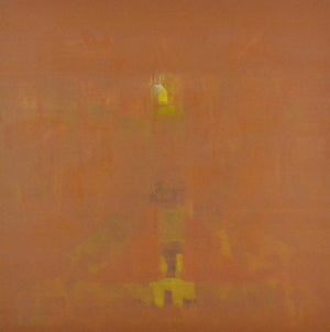 Abstract oil painting titled 'Search of Eternity 30', 40x40 inches, by artist Raghu Neware on Canvas