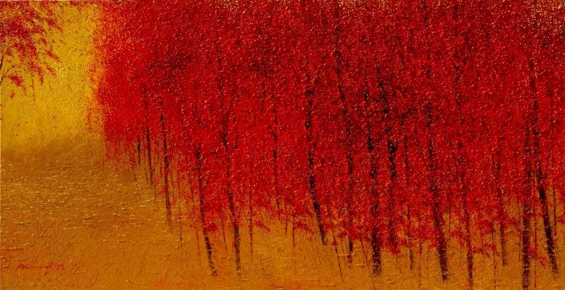 Season On Red painting by Pardeep Singh