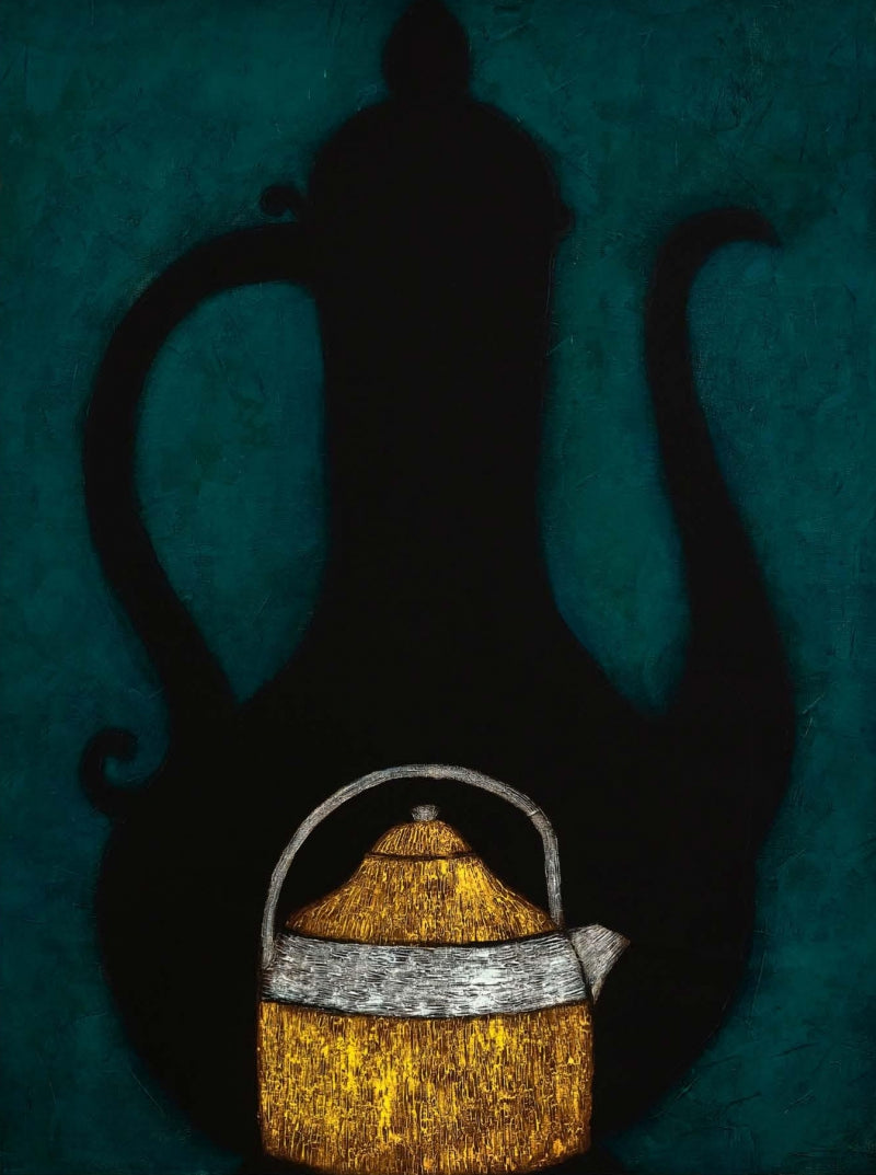 Second Self 1' still-life acrylic painting by artist Trupti Joshi, 48x38 inch, on canvas