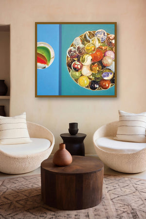 Selected (A World of Marbles) by artist Manish Solanki displayed in a Contemporary gallery