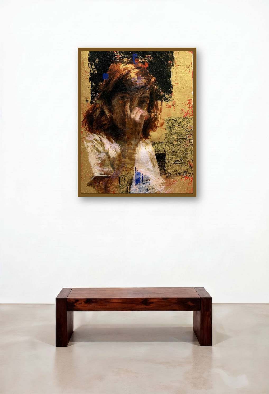 Self Conversation by artist Abhijeet Patole displayed in a Classic Penthouse