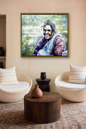 Seller Women by artist Srv Artist displayed in a Curated gallery