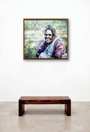 Seller Women by artist Srv Artist displayed in a Luxury Executive Office