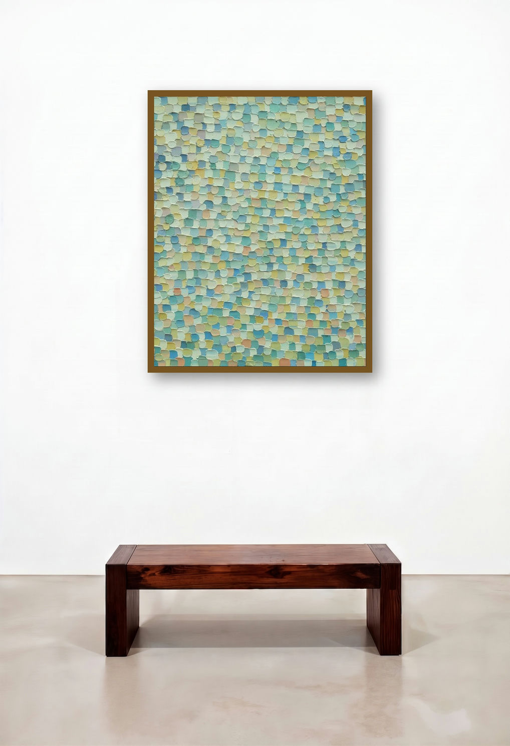 Shadow City 1 (Serene Harmony) by artist Ganesh Pokharkar displayed in a Boutique Hotel Style Hotel Suite