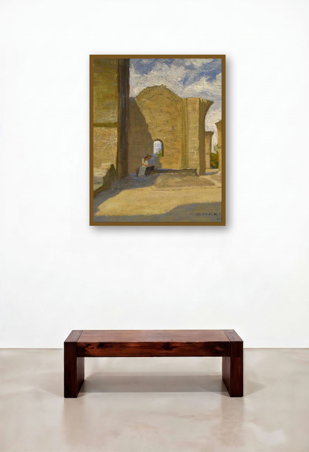Shadows (Whispers of the Past) by artist Bhargavkumar Kulkarni displayed in a Modern Foyer