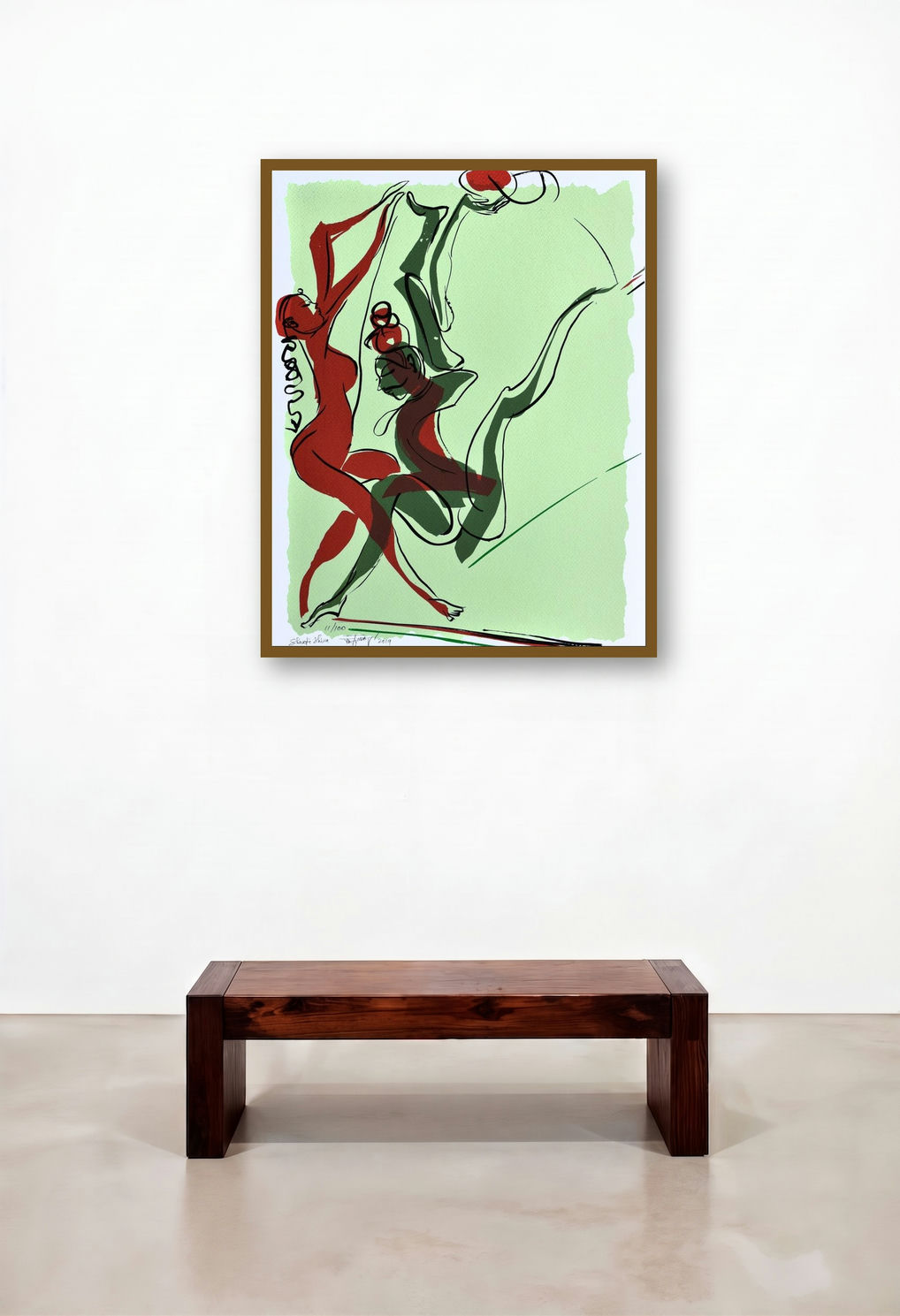 Shakti Shiva (The Eternal Dance) by artist Jatin Das displayed in a Coastal Study