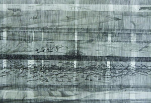 Shifting Horizon (Layered Landscapes) by Pratap Manna, Original Watercolor Abstract Painting on Acid Free Paper, Medium Horizontal Wall Art