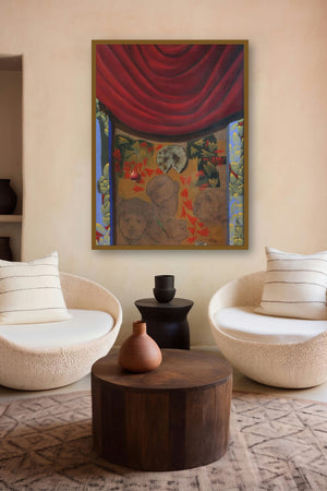 Shirodi by artist Nitin Marde displayed in a Museum Style gallery