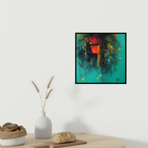 In-situ view of Amol Pawar's 'Parvati' painting in a room