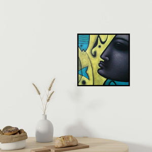 In-situ view of Sanjay Bhalerao's 'Shiv 2 (Tribal Man)' painting in a room