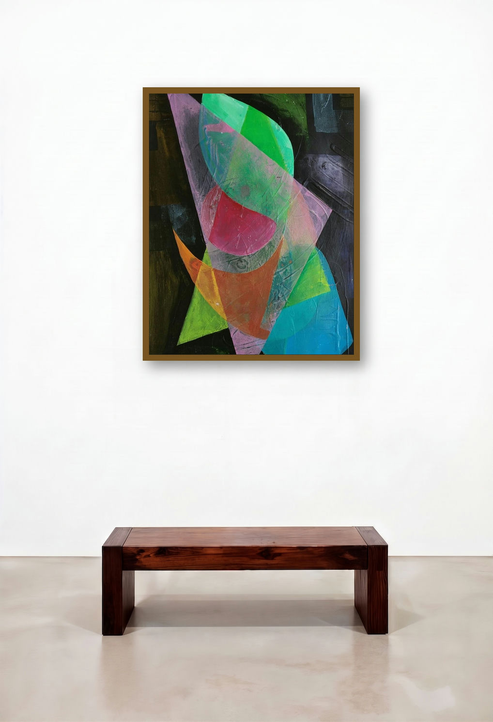 Shiva Series 7 (Geometric Harmony) by artist Narendra Jatav displayed in a Boutique Hotel Style Hallway
