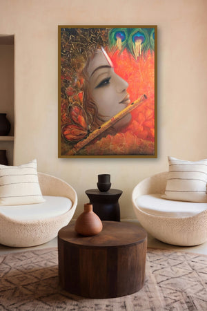 Shyama (Melody of the Soul) by artist Rakhi Baid displayed in a Modern gallery