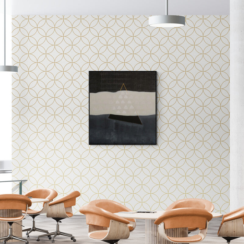 In-situ view of Asim Paul's 'Silence' painting in a room