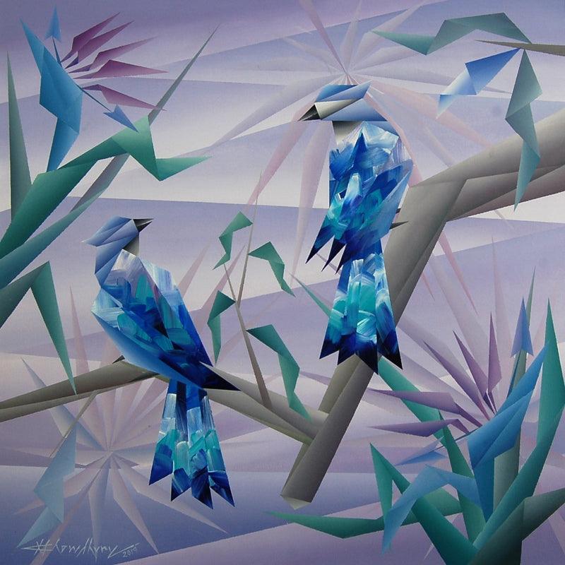 Animals acrylic painting titled 'Similarity 2', 24x24 inches, by artist Nirakar Chowdhury on Canvas