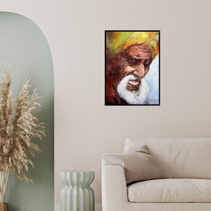In-situ view of Abdul Salim's 'Smile In The Evening' painting in a room